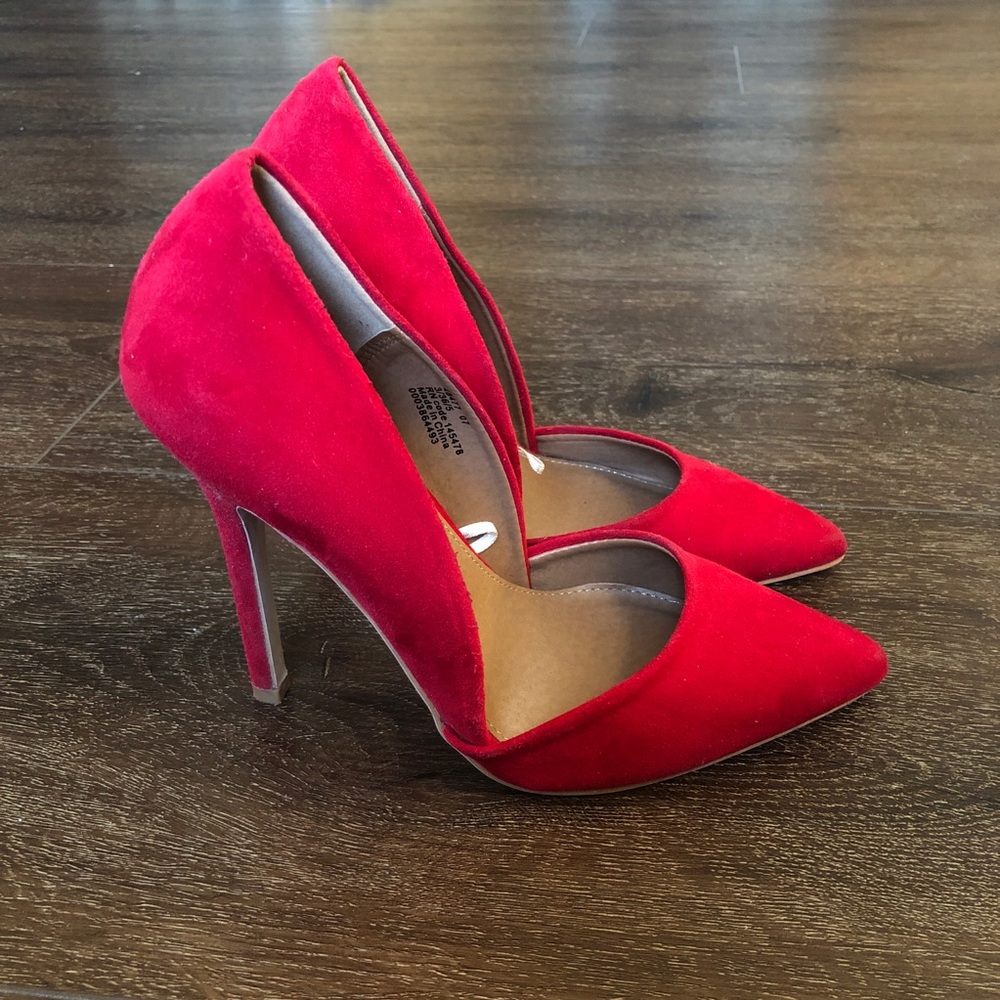 Atmosphere Red Stiletto Pump Pointed Toe | Size 5